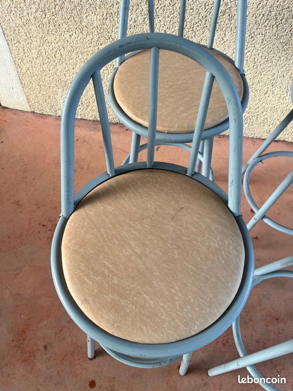 Lot chaises hautes de bar pivotantes (image 3)