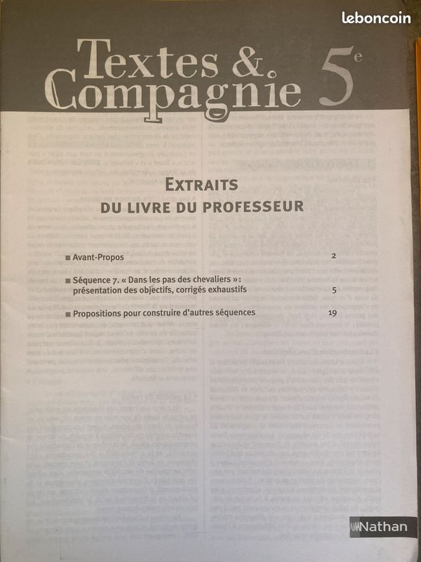 Lot de 3 livres de Français 5ème (image 9)
