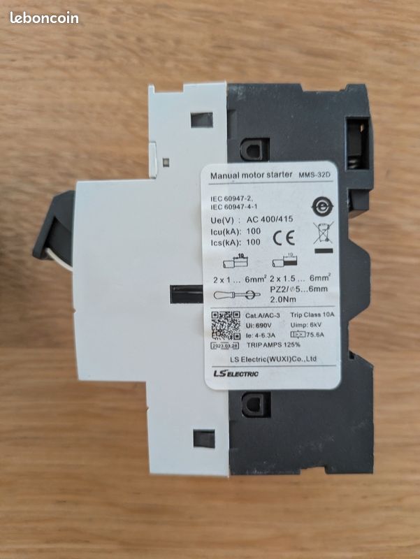 Disjoncteur moteur magnéto thermique ls mms-32d (image 2)