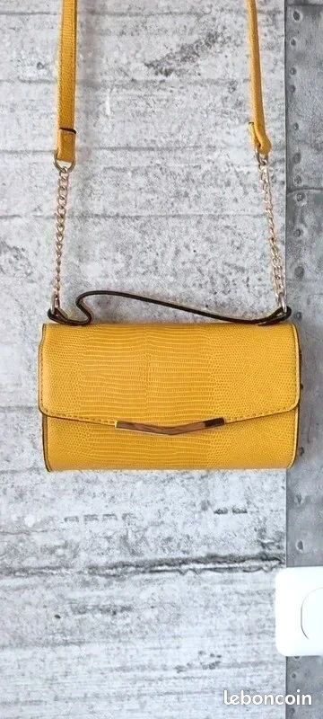 Petit sac à main Primark jaune / moutarde (image 1)