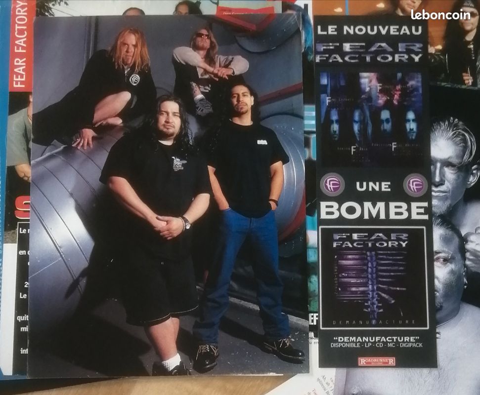 Fear Factory : Lot géant d'archives vintages rares toutes époques collectors... + poster... (image 19)