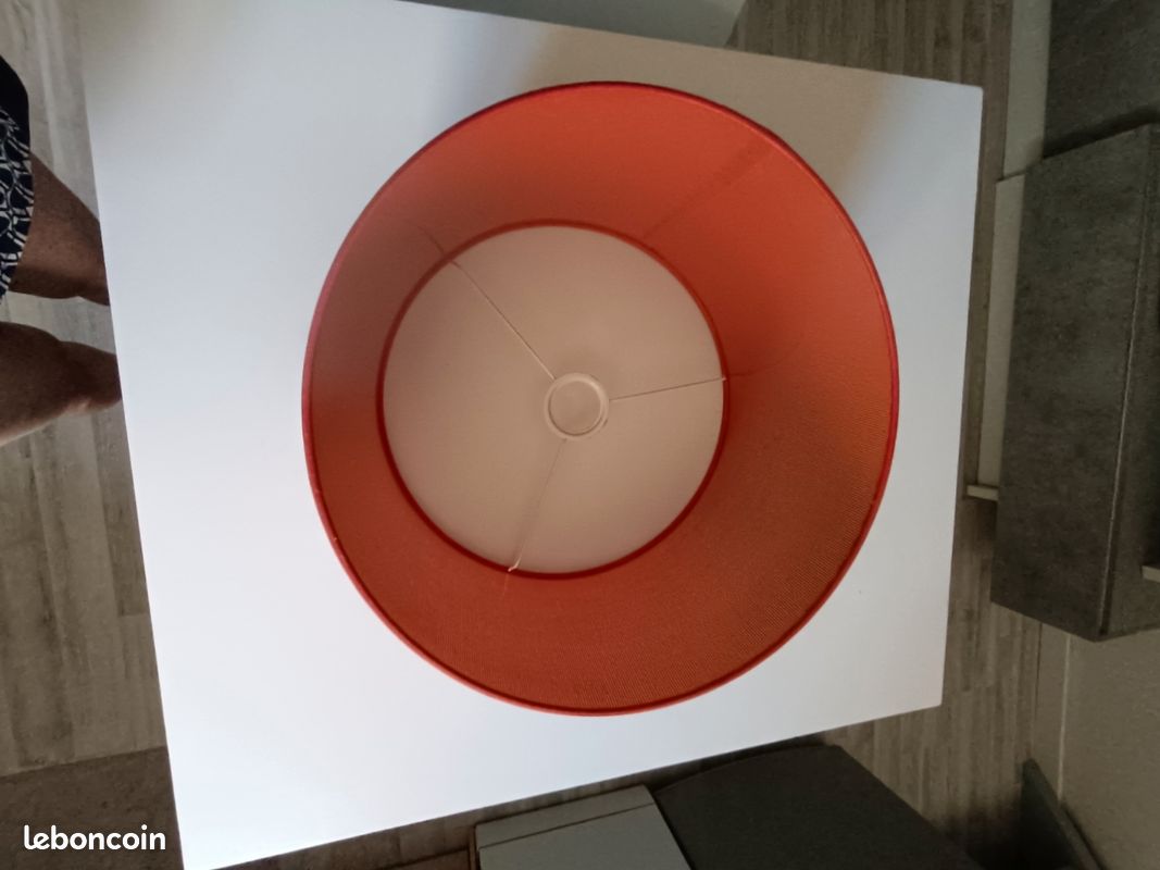Abat-jour plafonnier rouge (image 4)