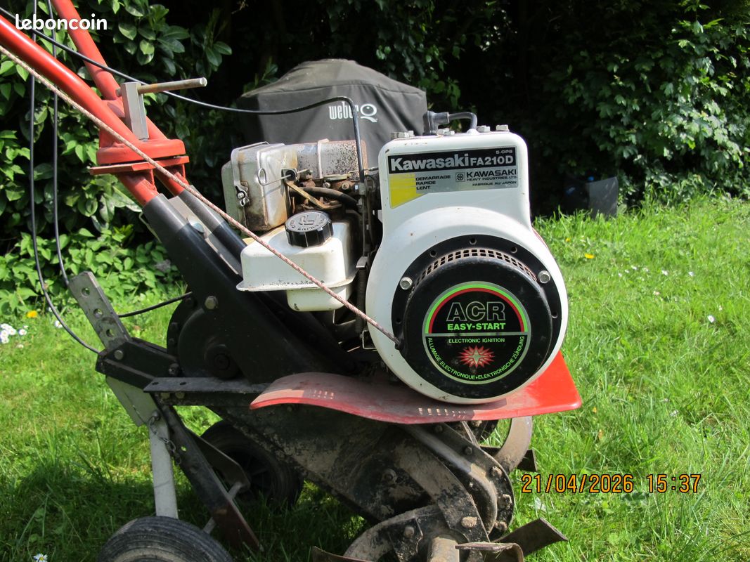Motobineuse VAP moteur Kawasaki FA210 - Jardin & Plantes