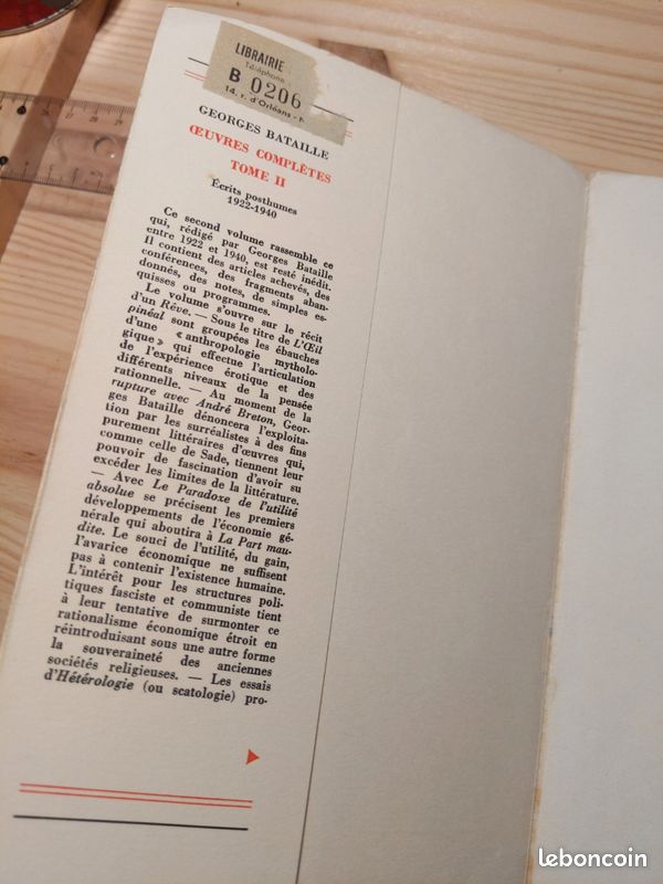 Œuvres complètes II Georges bataille (image 4)