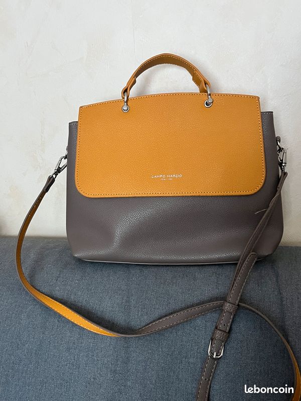 Sac Campo Marzio Roma,couleurs jaune ocre et marron clair - Main Image