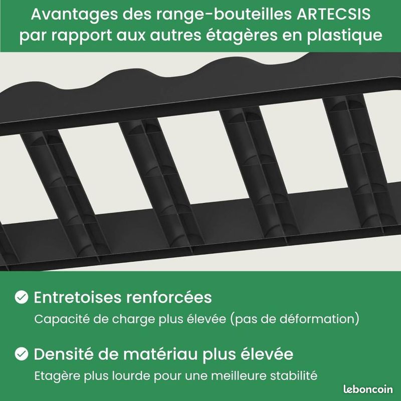 Casier à Bouteilles pour 48 Bouteilles, Étagère à Vin, Range Bouteille – Livraison comprise à domicile (Point Relay - Colissimo - Chono avec supplément) ⭐⭐⭐ (image 3)
