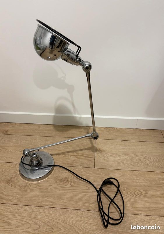 Lampe de bureau ou chevet articulée chromée style Jieldé vintage Loft D6500 (image 1)