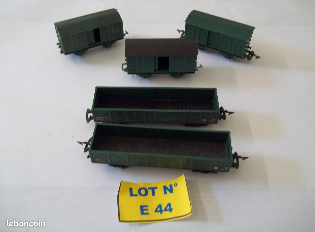 Train HO - Wagons marchandises tombereaux Jouef - Collection