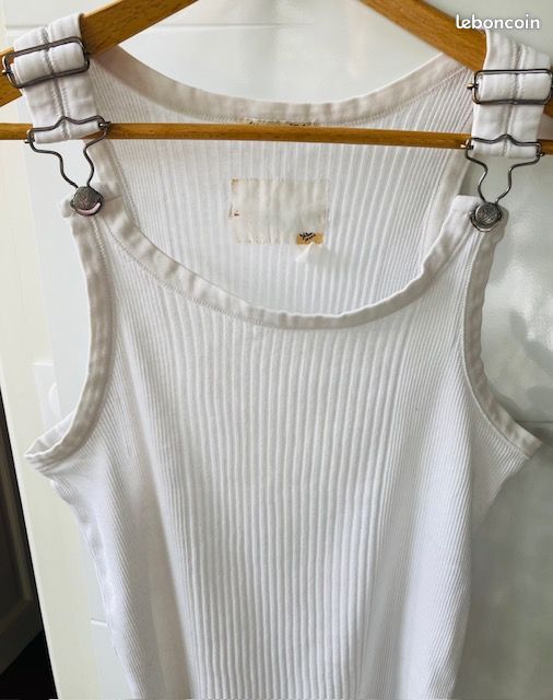 Débardeur Jean Paul Gaultier Diablo – Noir Et Blanc, Maille, Taille M – Neuf Avec étiquette (Made In Italy)