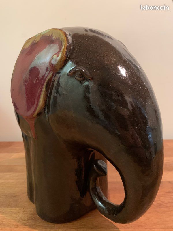 Vase Éléphant émaillé (image 2)