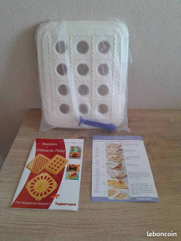 Tupperware Happy-Snack D145 Forme à raviolis Blanc