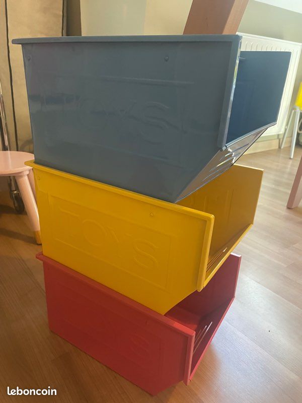 Lot de 3 boîtes métal empilables (image 2)