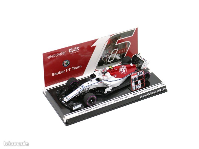MINICHAMPS 417180016 ALFA ROMEO sauber F1 Team C Leclerc 2018 | Achetez sur