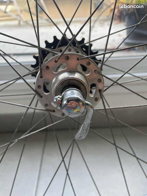 Paire De Roues Vélo Vintage – Moyeux Normandy Competition 1970 – Aluminium – Occasion