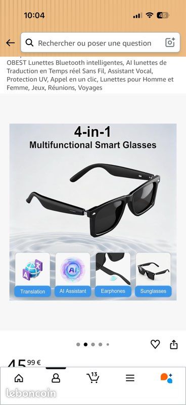 Lunette Bluetooth, intelligente (image 3)