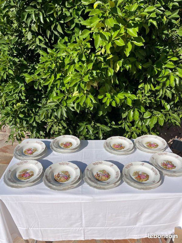 Service De Table Vintage 1970 En Porcelaine Winterling Bavar