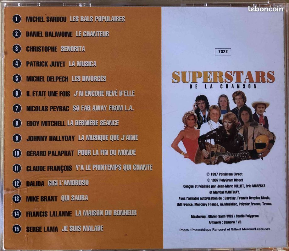 3 CD "superstars de la chanson française" (image 2)