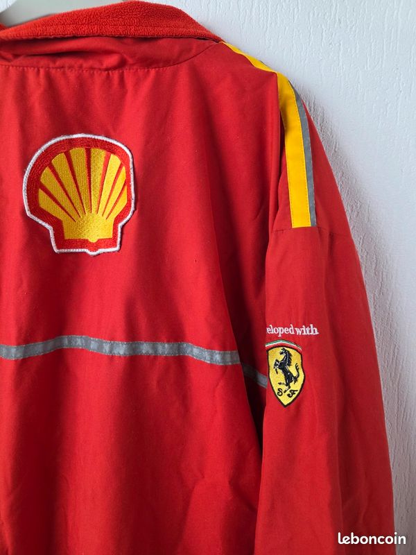 Veste crazy jacket réversible Ferrari Shell collector formule 1 vintage 90's taille XL/XXL (image 11)