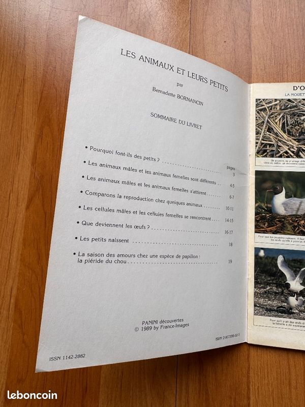 Album Panini Decouverte Les Animaux et leurs petits vintage 1990 collection biologie (image 3)