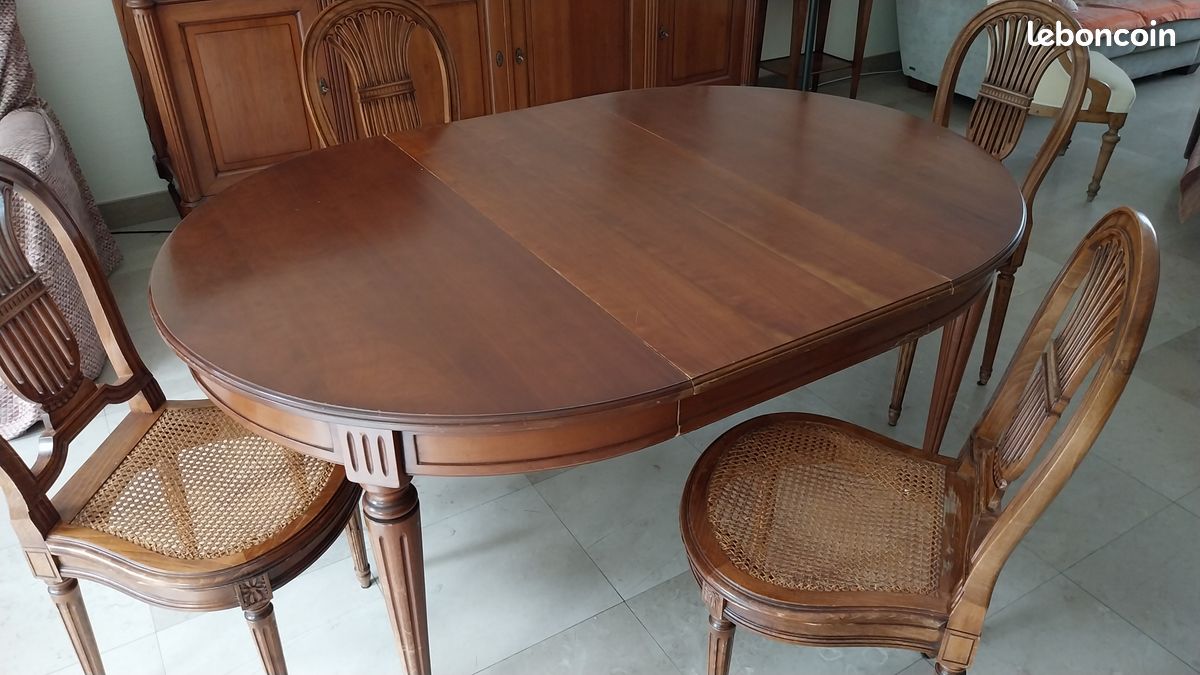 Table Salle à manger merisier massif (image 1)