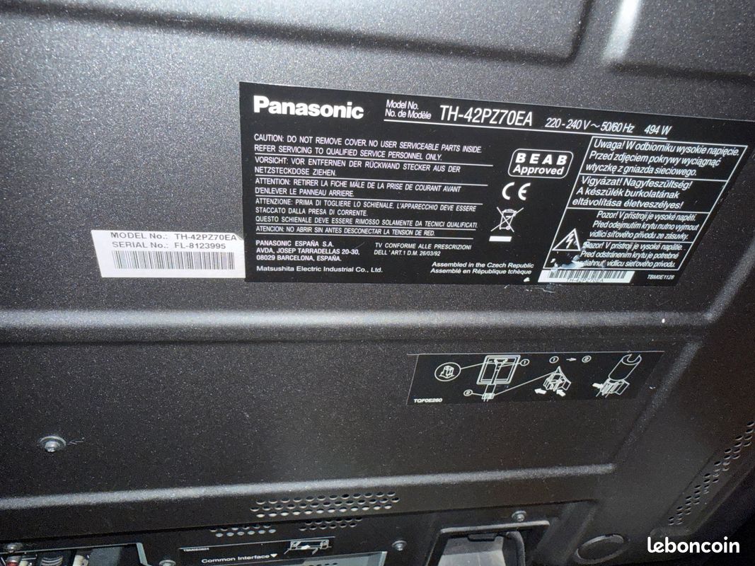 Télé Panasonic à vendre Vintage – Parfait état de marche (image 4)