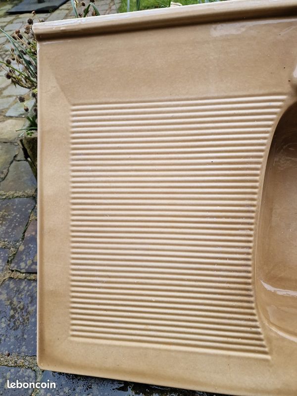 Evier céramique beige (image 2)
