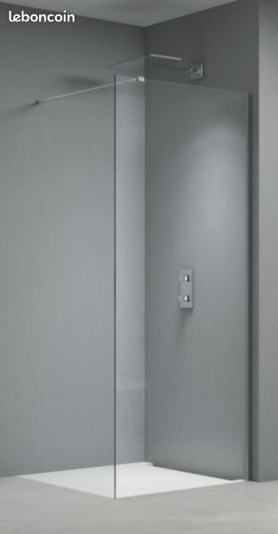 Paroi de douche fixe l. 875 x h. 195 cm ép. 8 mm (image 3)