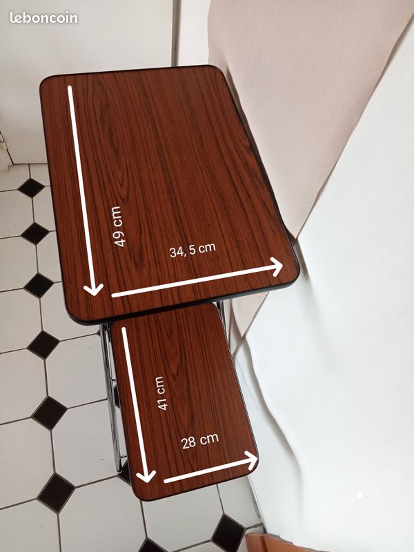 Desserte Vintage Chrome & Formica – État proche du Neuf – Multi-usages (image 2)