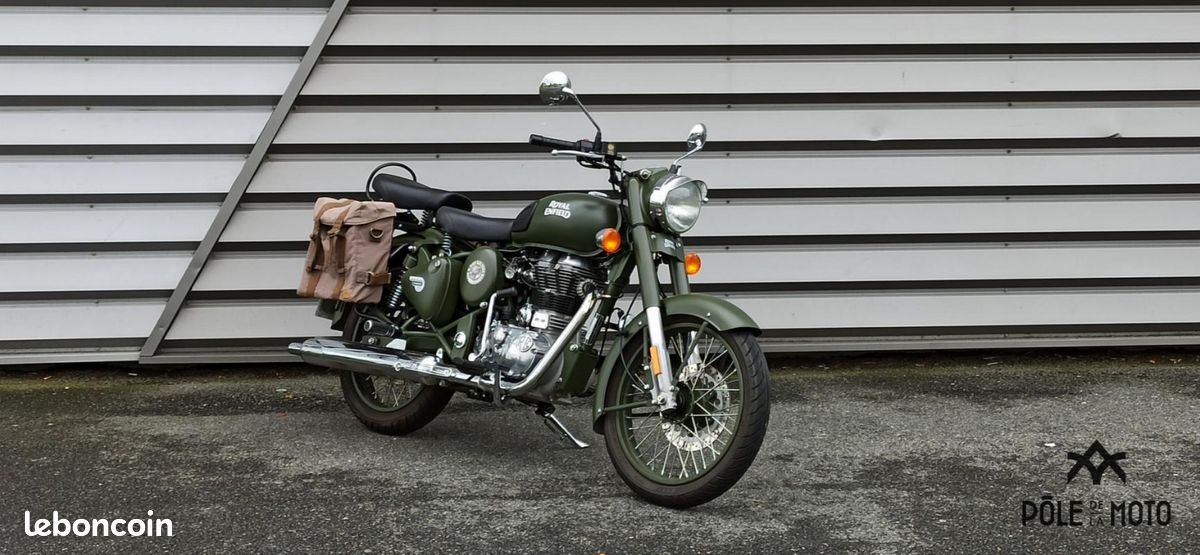 Modified Royal Bullet 500cc Military Colour Army Colour Royal