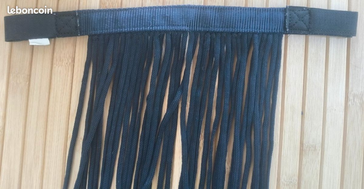 Frontal bleu anti-mouches pour licol, taille poney (image 5)