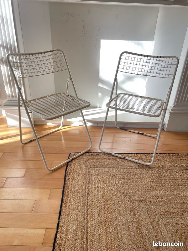 Chaise Ted Net métal IKEA vintage
