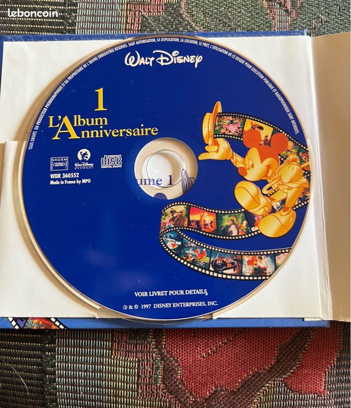 CD Walt Disney Album Anniversaire 60 ans (image 3)