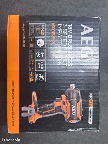 Visseuse à chocs 18V AEG BSS18OP-0 brushless Bricolage
