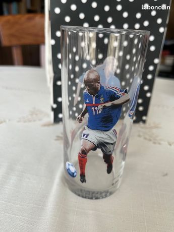 Verre Coca-Cola Equipe France Football 98 - Desailly, Pirès, Thuram - McDonald's