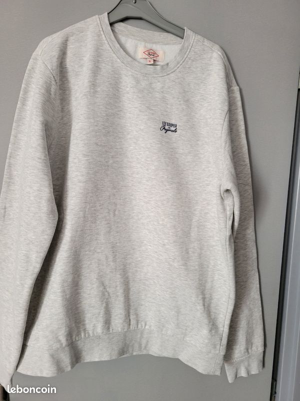 Sweat Homme Rapanui - Gris Coton - Taille S - Logo - Occasion Avec Marques