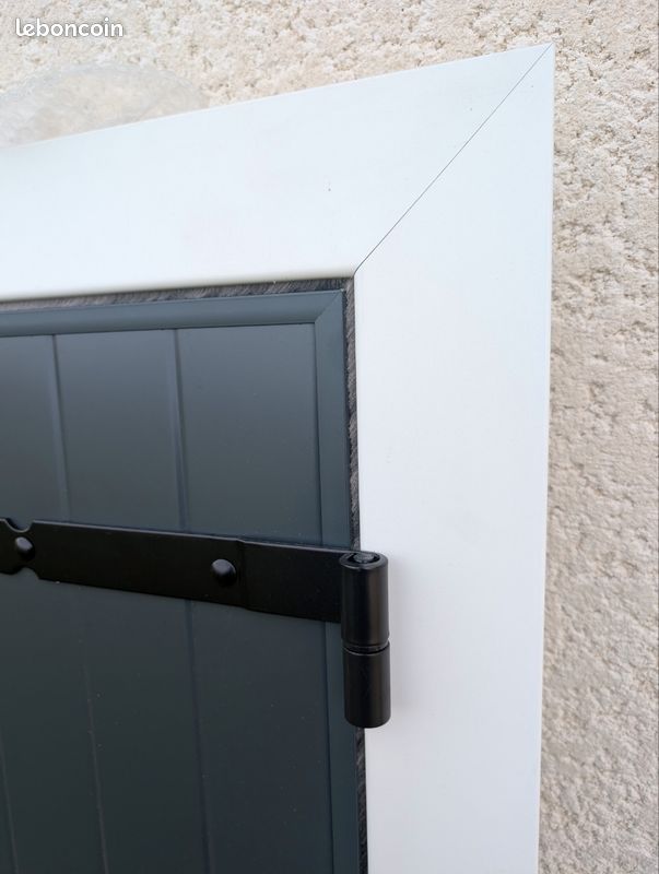 Grand volet en aluminium isolé 130x225x6 CM gris (image 13)
