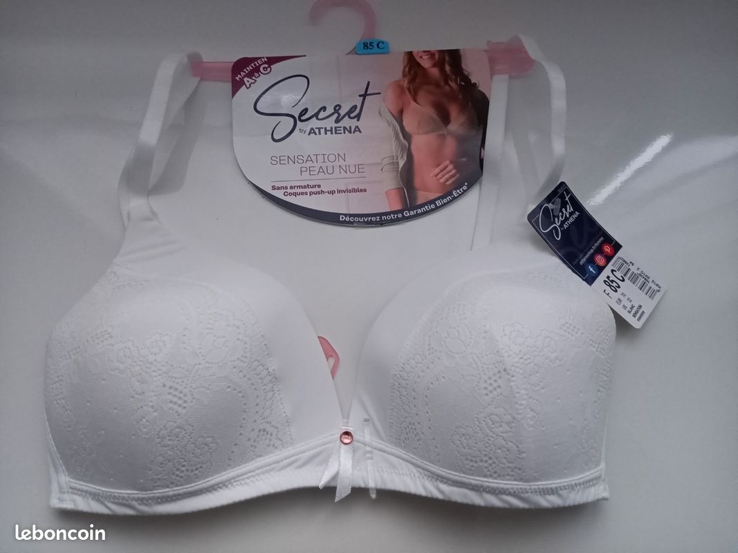 Neuf secret by Athena Taille 85 C Soutien Gorge rembourré blanc