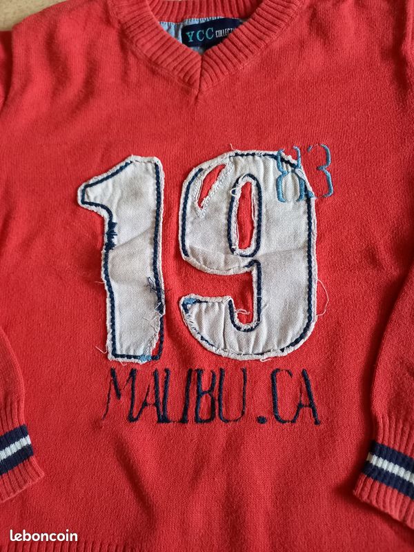 Pull col V enfant garçon 8 ans marque Z (image 3)