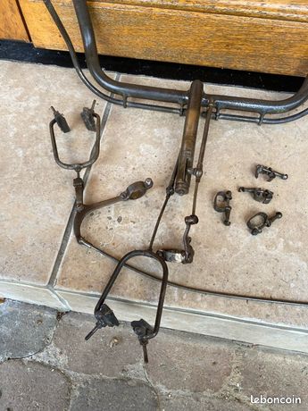Guidon Fourche Freins à Tringle Vélo Ancien – Années 1920/30 Pièce D’époque