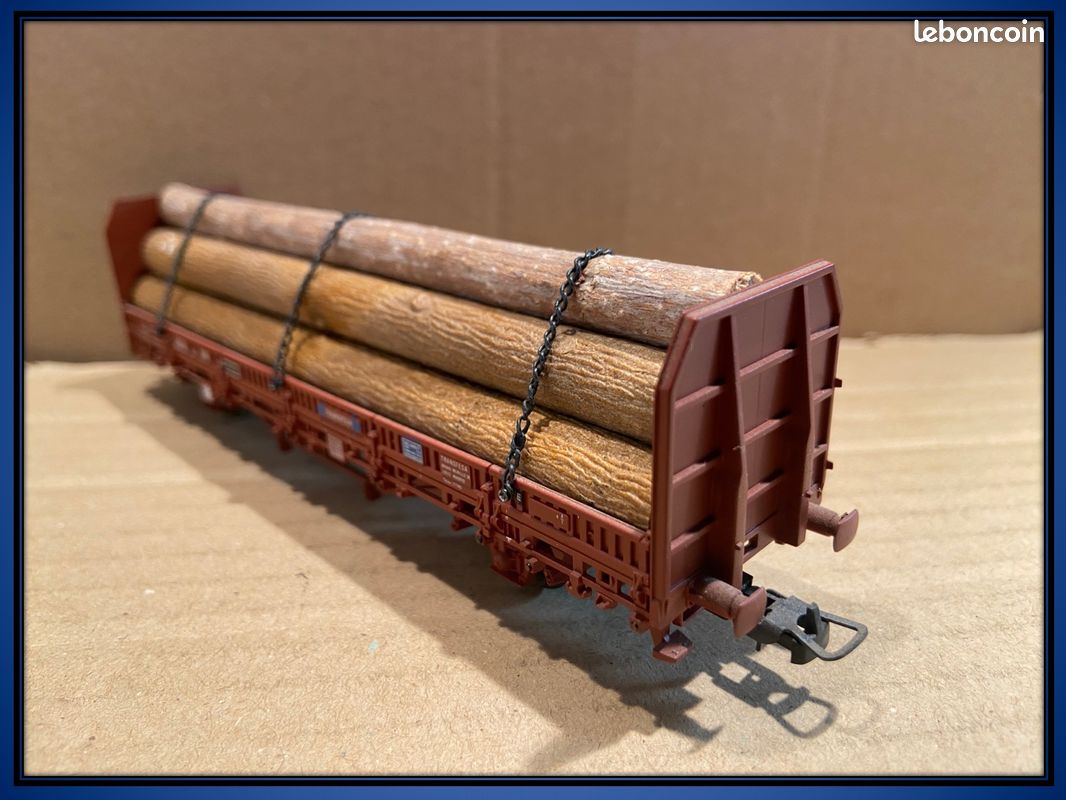 Wagon porte grumes - Electrotren .Echelle HO. Réf 1418K (image 8)