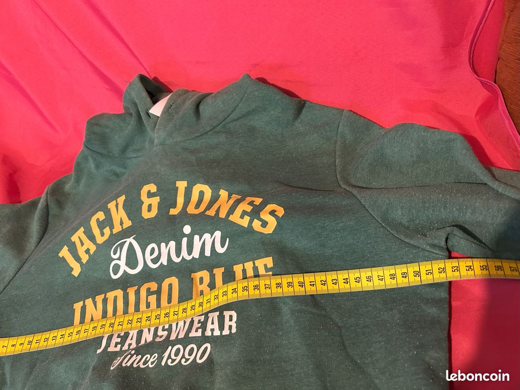 Sweat à capuche Jack and Jones vert Taille S (image 7)