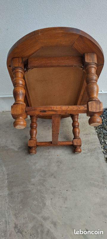 Table Basse Rustique en Bois et Carreaux Céramique (image 2)