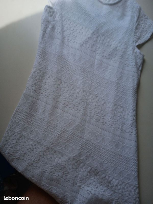 Robe blanche en dentelle – Blanc du Nil – T3 / 40 (image 6)