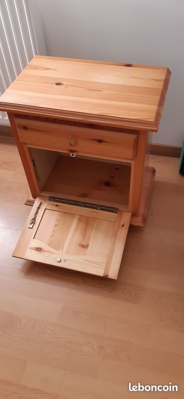 Meuble de chevet pin (image 3)