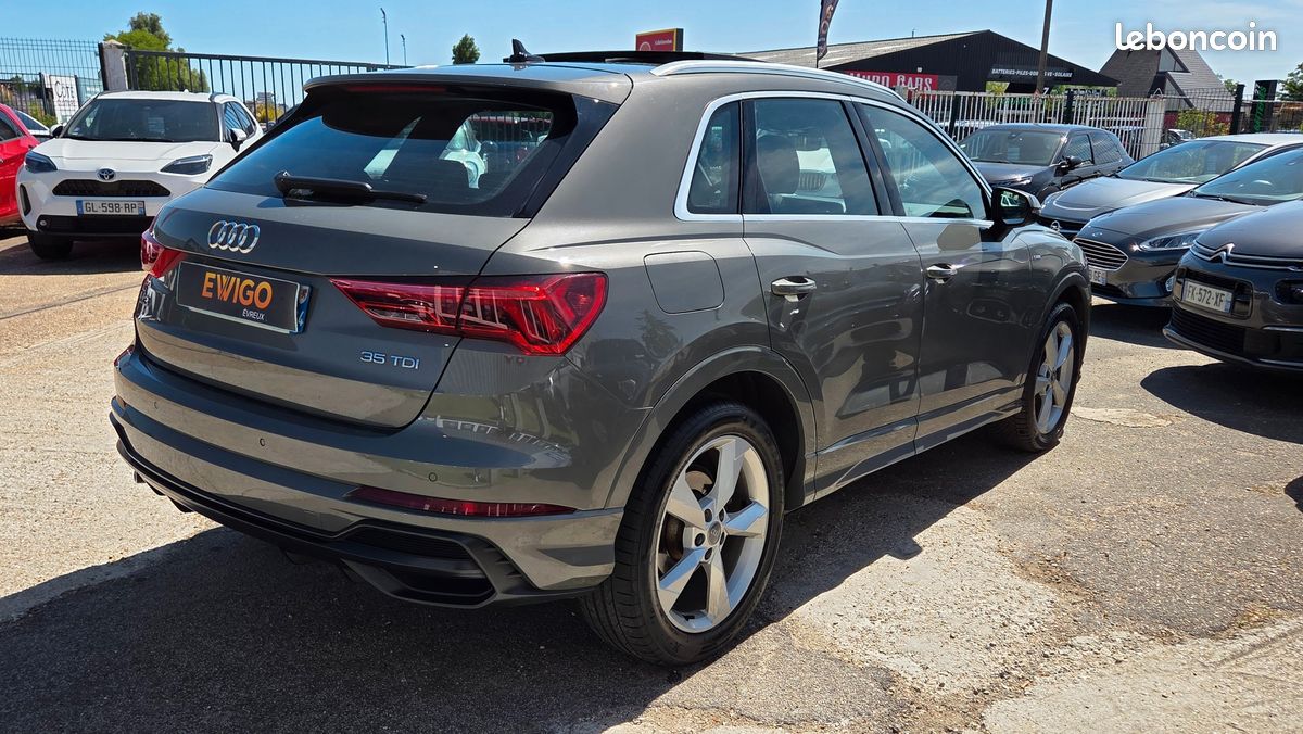 AUDI Q3 2.0 35 TDI 150ch S-LINE S-TRONIC - TOIT PANO - ANDROID AUTO CARPLAY - CUIR - COFFRE ELECTRIQUE (image 6)