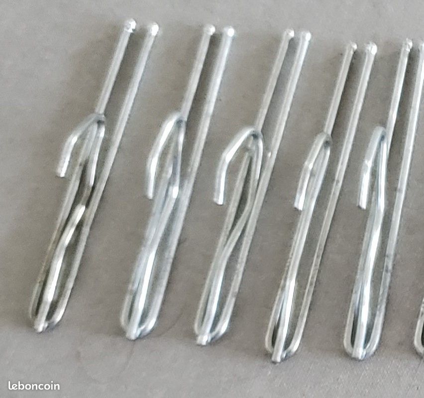 Lot de 34 agrafes flamande pour rideau (image 3)