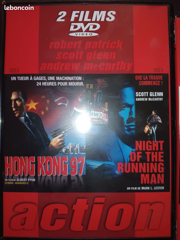 Lot de 3 DVD Hong Kong 97, Night of the Running Man, Tunnel, Américain strike, bridge of dragons et plato's run (image 2)