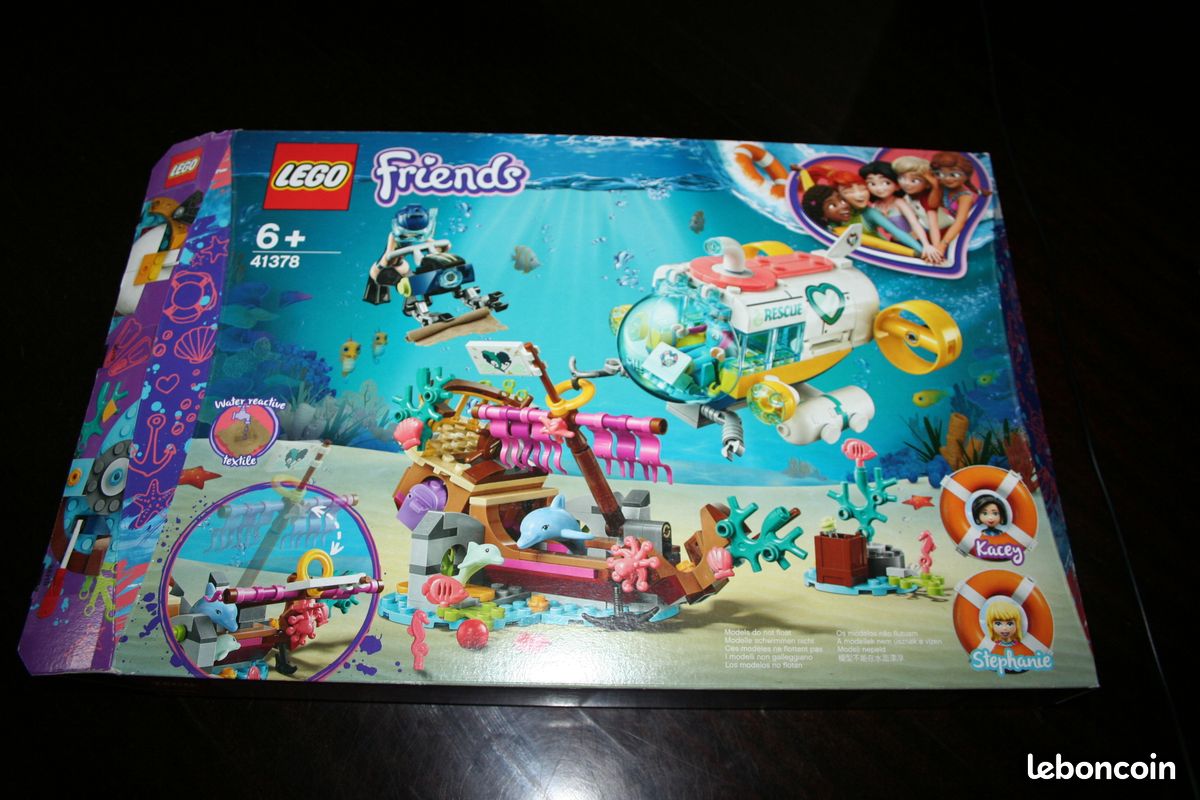 LEGO FRIENDS 41378 sous-marin sauvetage des dauphins complet (image 1)