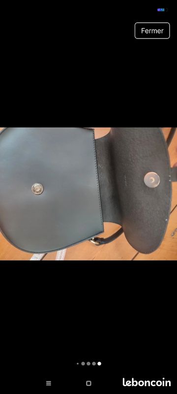 Sac cuir noir léopard (image 15)