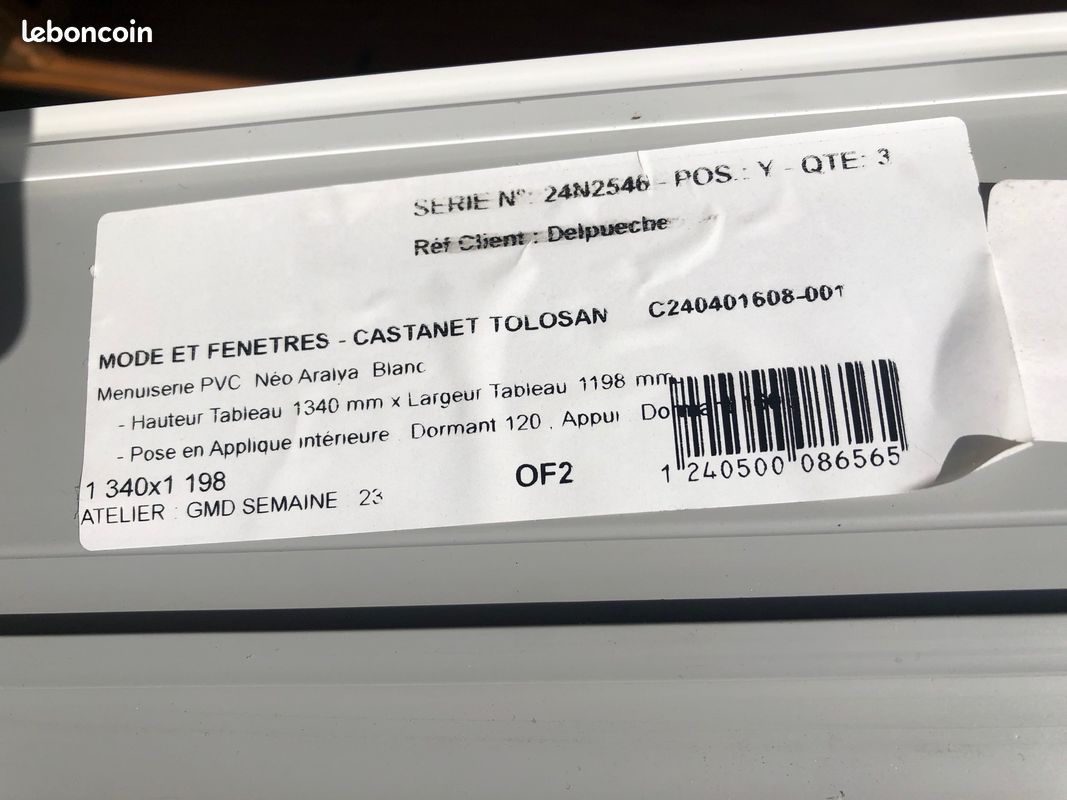 Fenêtre PVC KLINE neuve (image 3)
